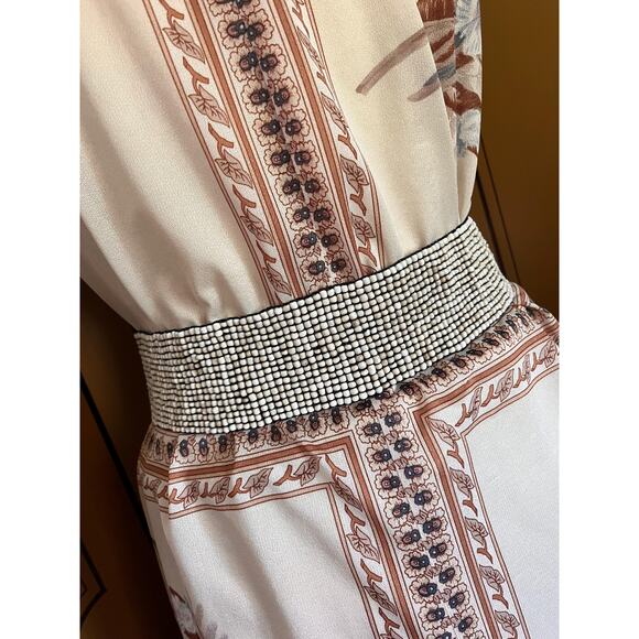 Vintage wood and beads belt - Picture 4 of 6